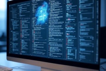 écran ordinateur contenant un framework informatique